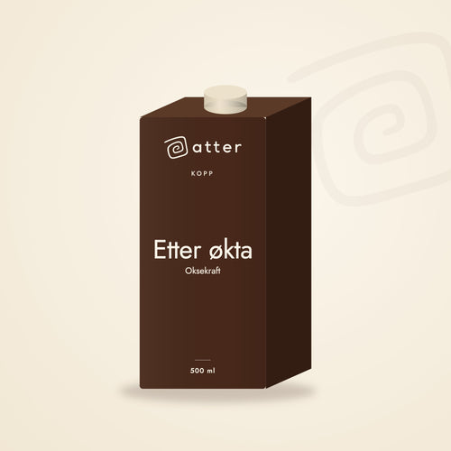 Etter økta fra ATTER, 500 ml kartong (illustrasjon)